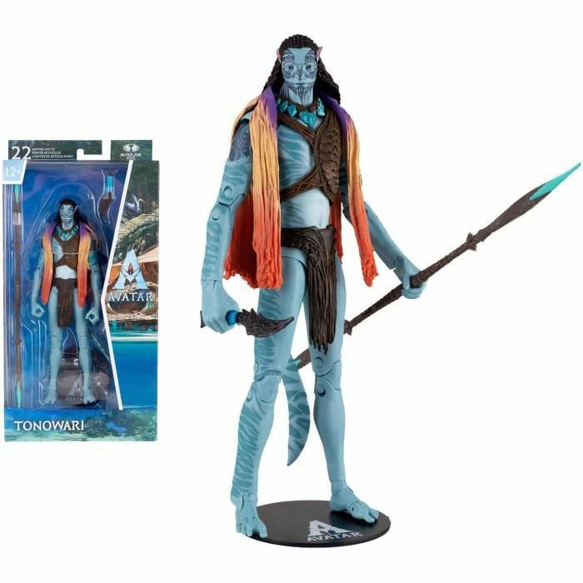 Includes knife and spear for authentic display scenes