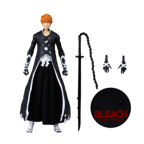 McFarlane Toys Ichigo Fullbring Bankai 7in figure displayed on base for shelf display.