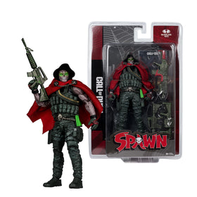 McFarlane Toys Burned Spawn fabric cape adds natural motion to display
