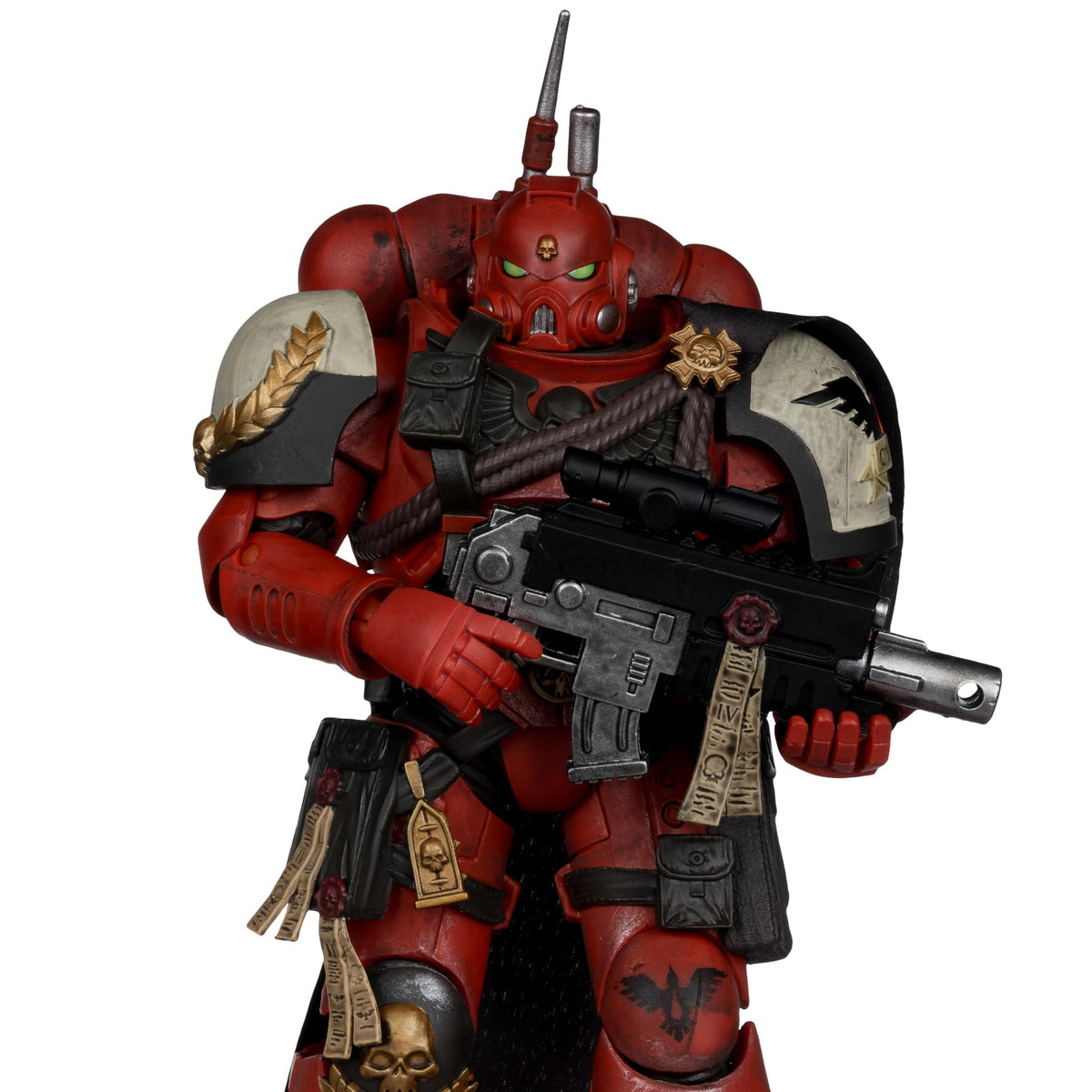 Captain Cyrus armor detail showing soft goods and texture for display