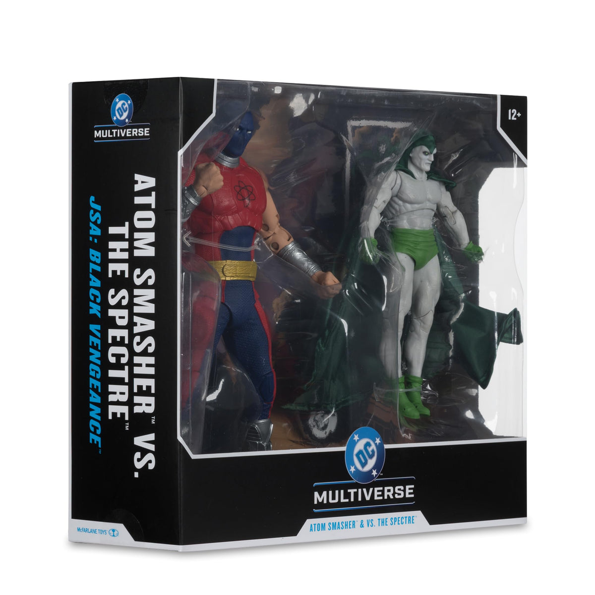 Diorama-ready setup leveraging the 2-pack in a DC Multiverse scene