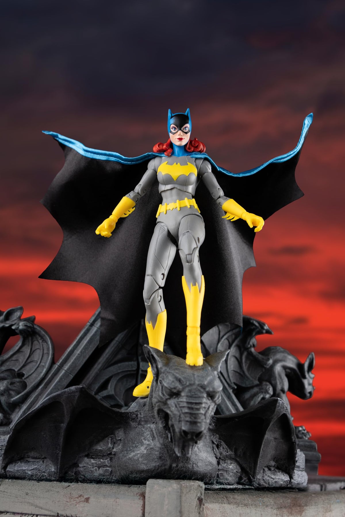 McFarlane Toys Batgirl 7in art card with artwork and bio