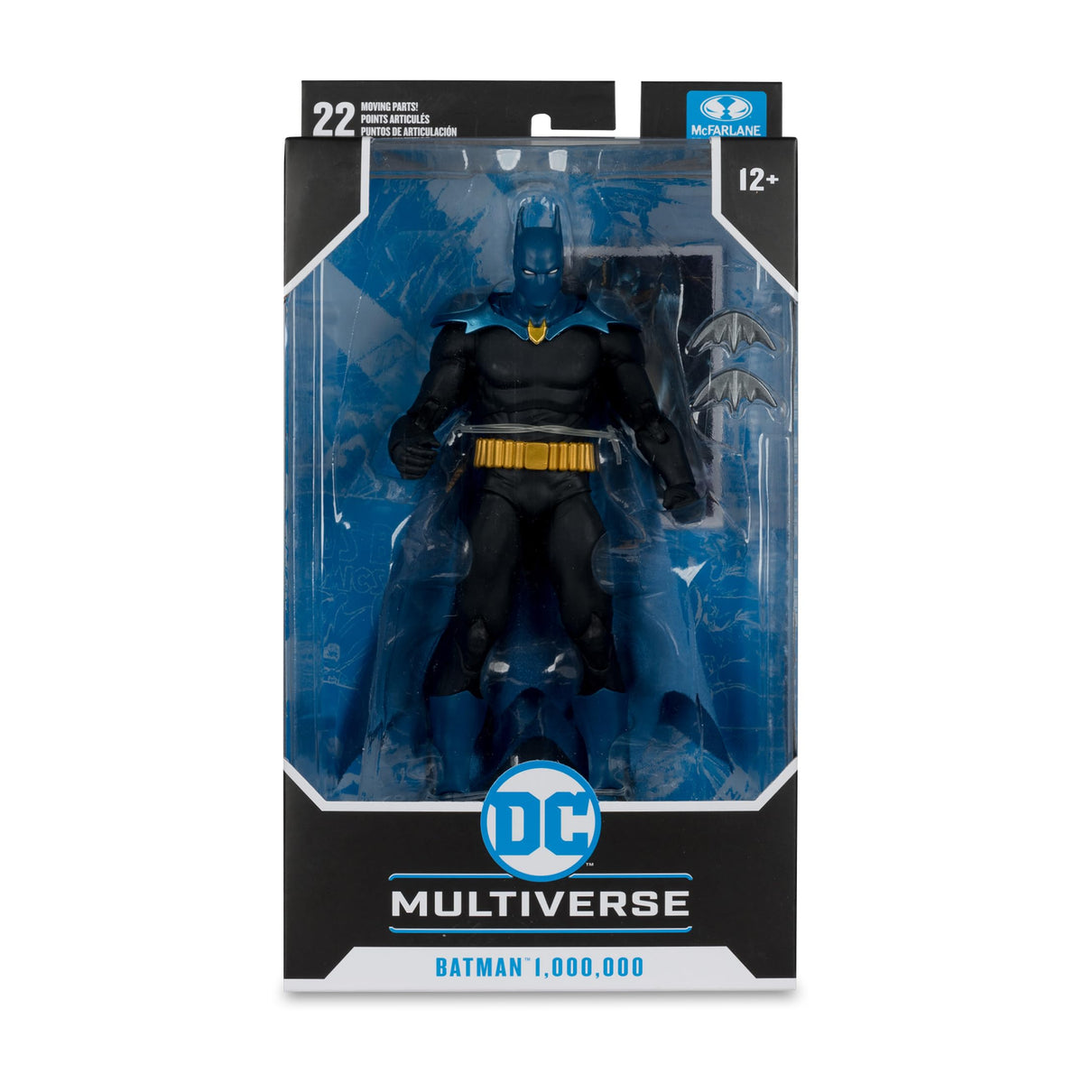 McFarlane Toys DC Multiverse Batman 1,000,000 collector item on display