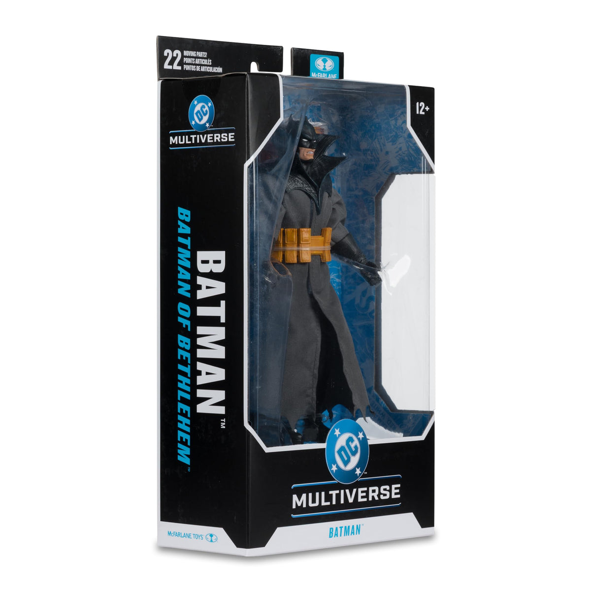 McFarlane Batman Bethlehem head-and-coat detail for display realism.