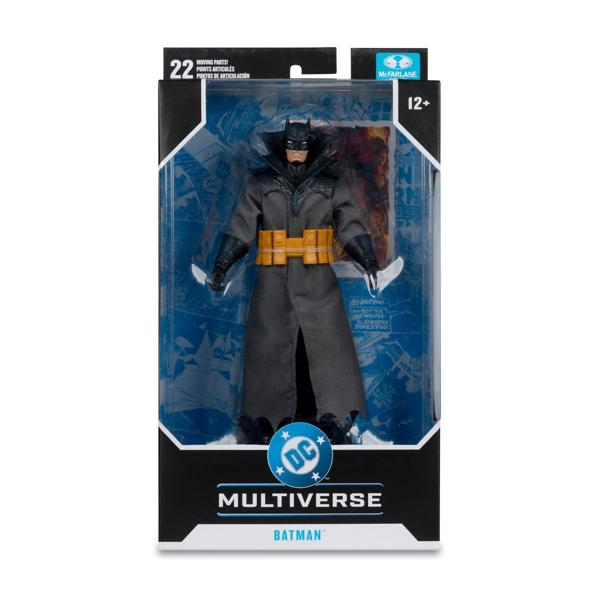 McFarlane Batman Bethlehem art card back with biography notes.