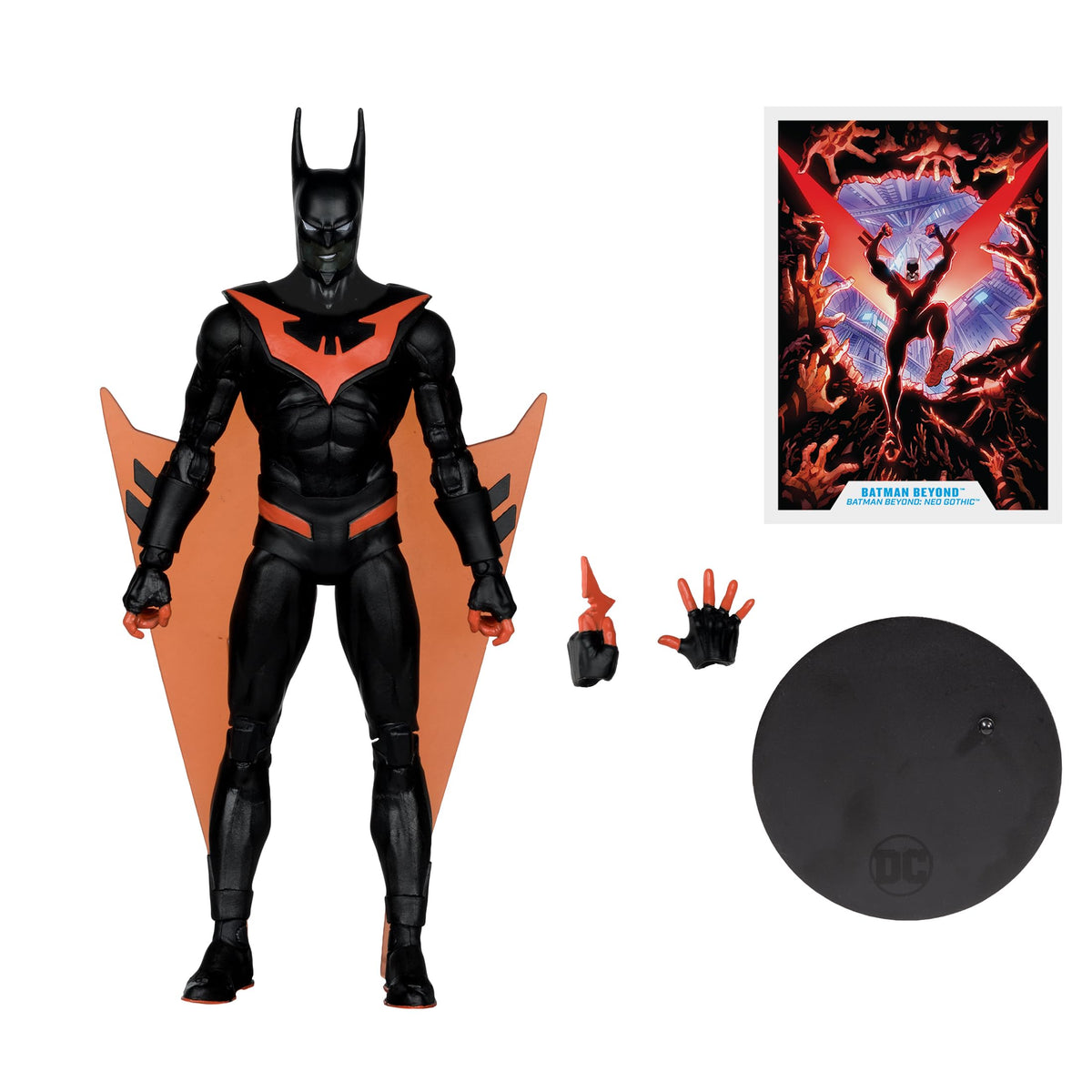Extra hands included for expressive action poses with Batman Beyond
