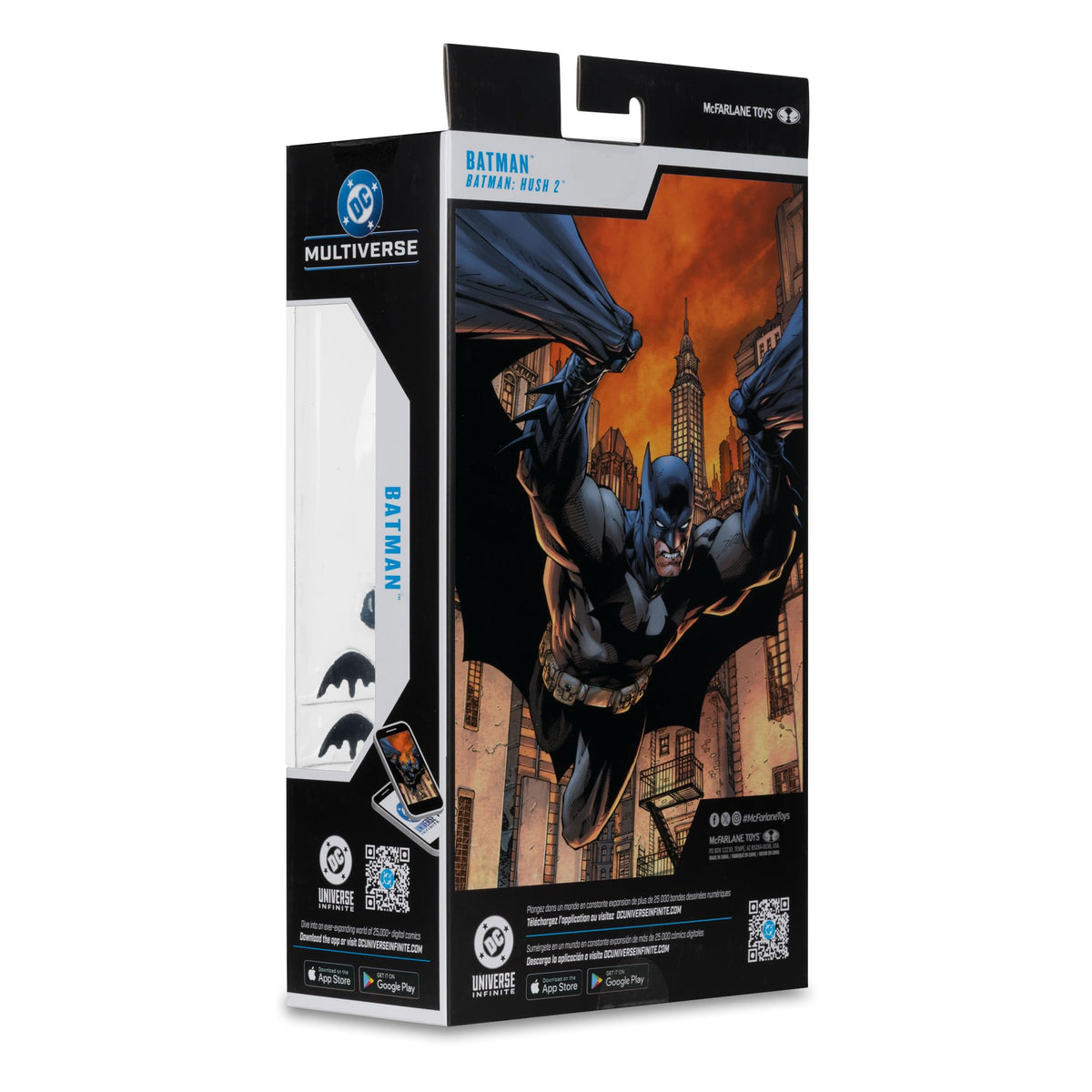 McFarlane DC Multiverse Batman Hush 2 packaging supports on-shelf display