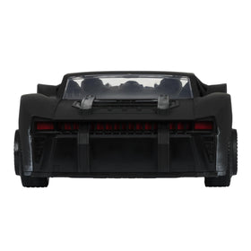McFarlane Toys Batmobile art card features vehicle photography and biography