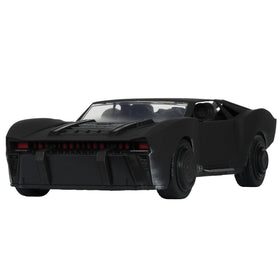 McFarlane Toys Batmobile front view reveals detailed The Batman styling and cinematic scale