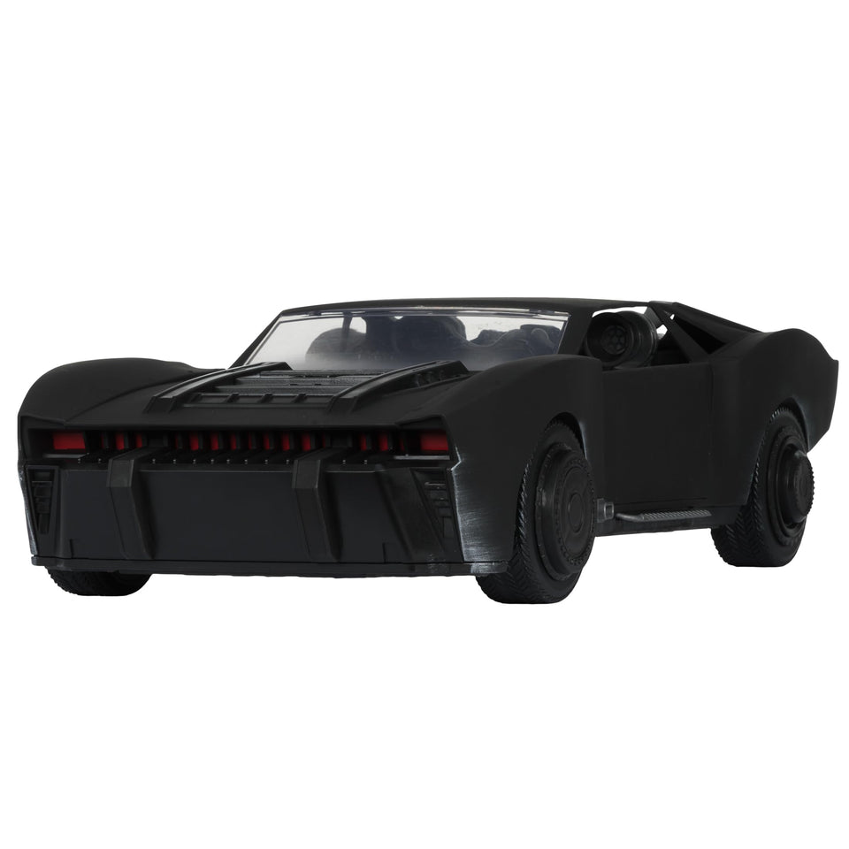 McFarlane Toys Batmobile front view reveals detailed The Batman styling and cinematic scale