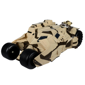 McFarlane Toys DC Multiverse Camouflage Tumbler complements Gotham display scenes.