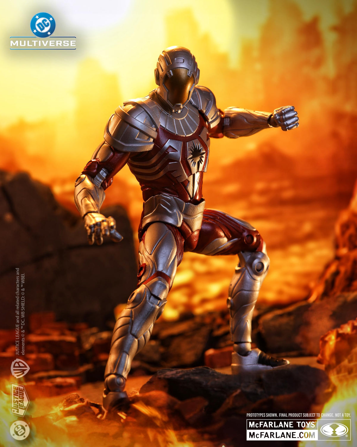 McFarlane Toys DC Multiverse Darkstars 7in articulation highlights 22 movable parts.