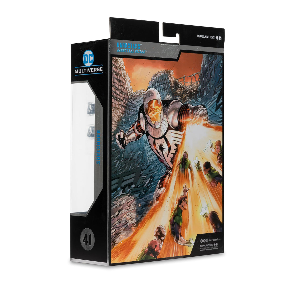 McFarlane Toys DC Multiverse Darkstars 7in biography back reveals character lore.