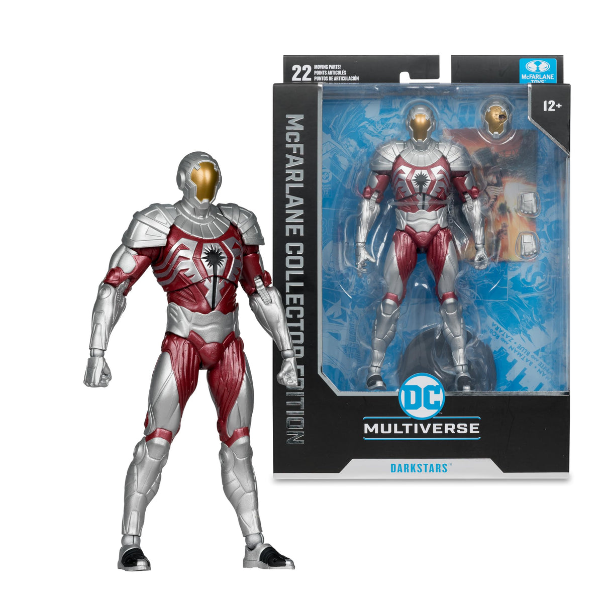 McFarlane Toys DC Multiverse Darkstars 7in extra hands enable dynamic posing.