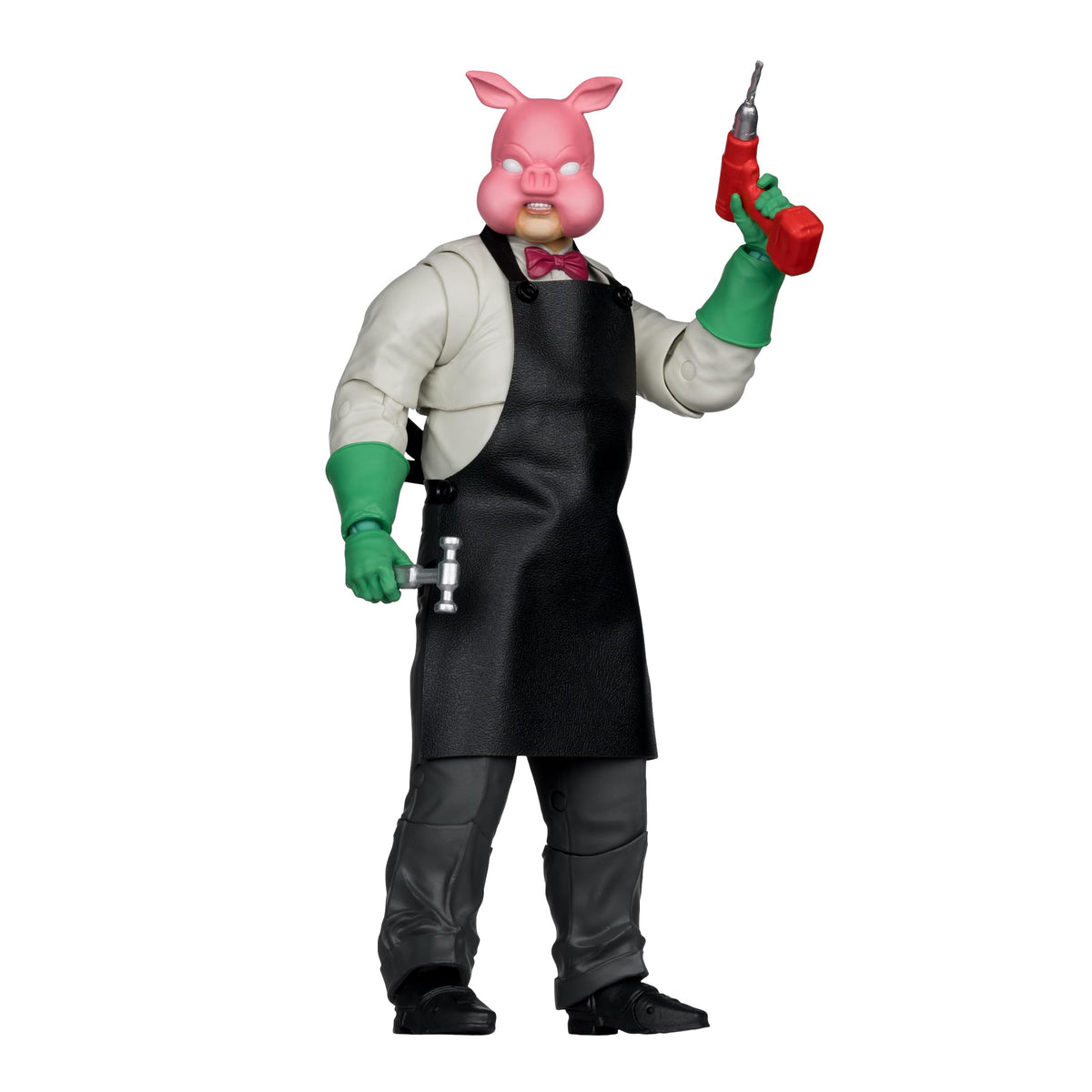 McFarlane Toys Professor Pyg figure on display highlighting DC Multiverse design