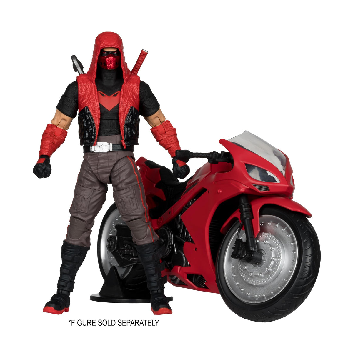 McFarlane Toys DC Multiverse Red Hood art card front for collectible display.