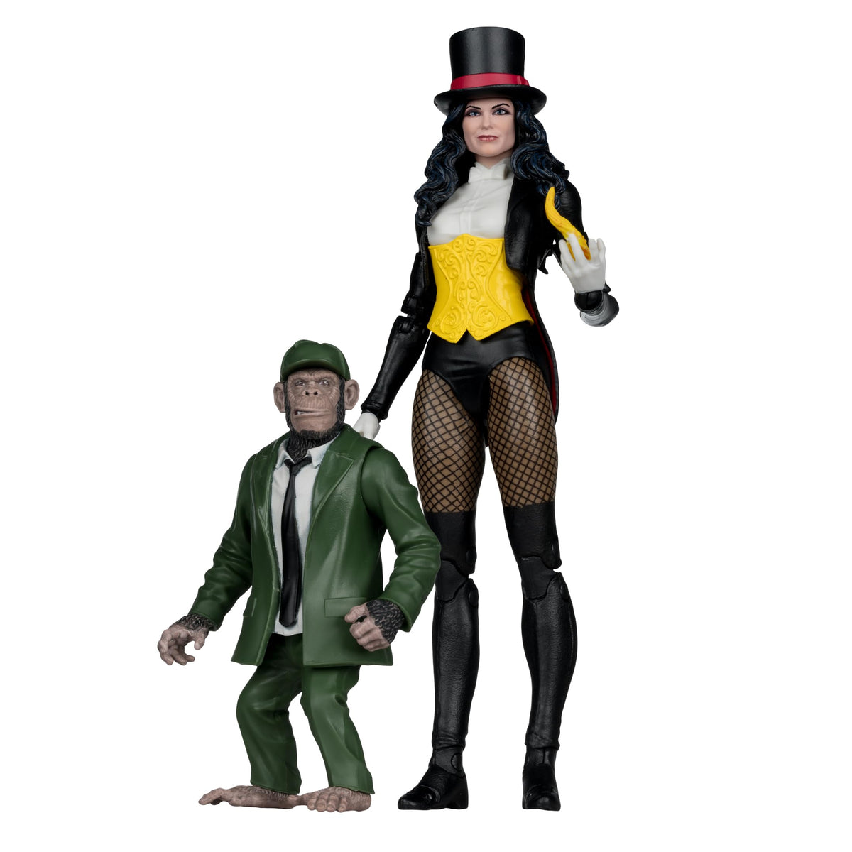 McFarlane Toys Zatanna classic front view for display.