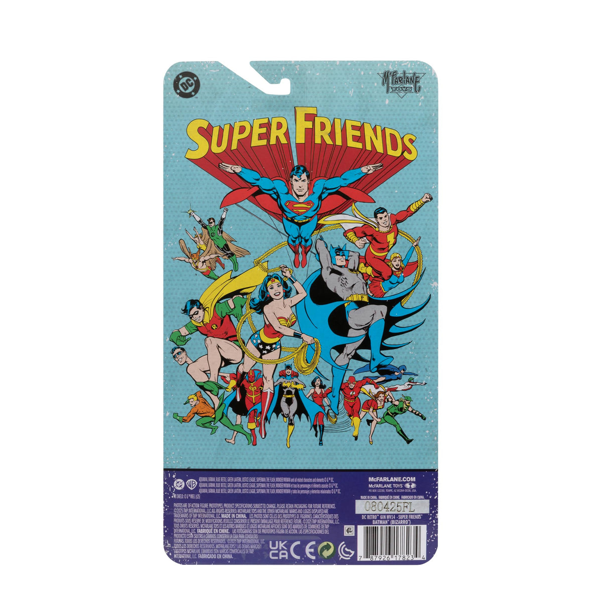 McFarlane Toys DC Retro Bizarro Batman collectible art card included