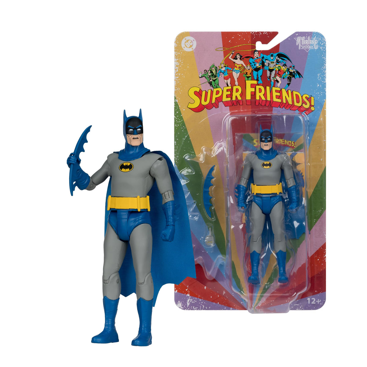 McFarlane Toys DC Retro Bizarro Batman with Batarang for action scenes