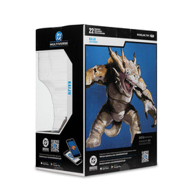 Close up of packaging and figure detailing for display planning