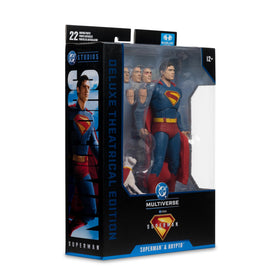 McFarlane Toys Superman with Krypto display pose using the base