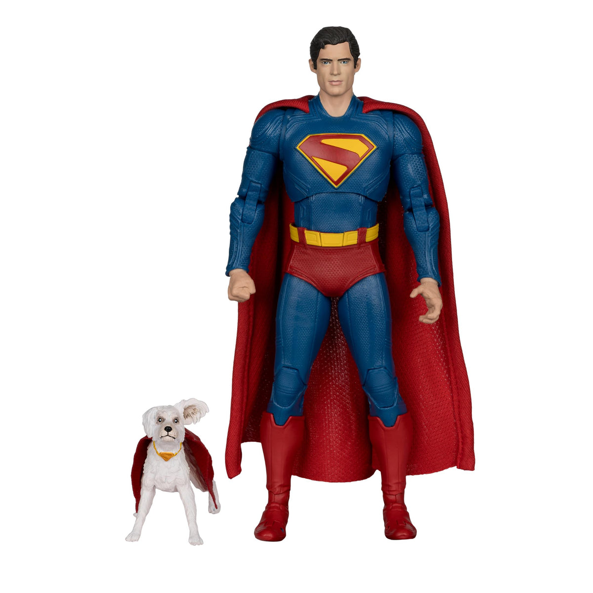 McFarlane Toys Superman with Krypto sturdy base for stable posing