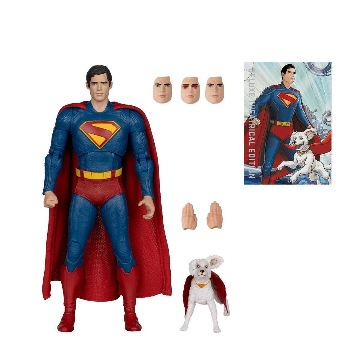 McFarlane Toys Superman with Krypto two extra hands for pose variety