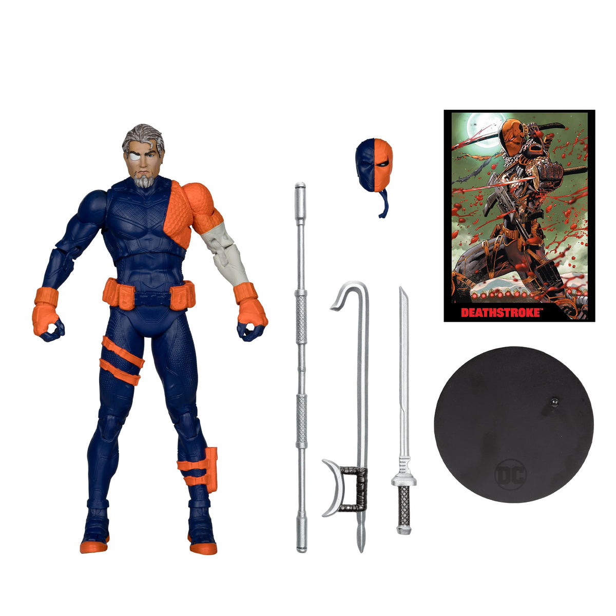 Deathstroke extra masked head for new expressions and poses