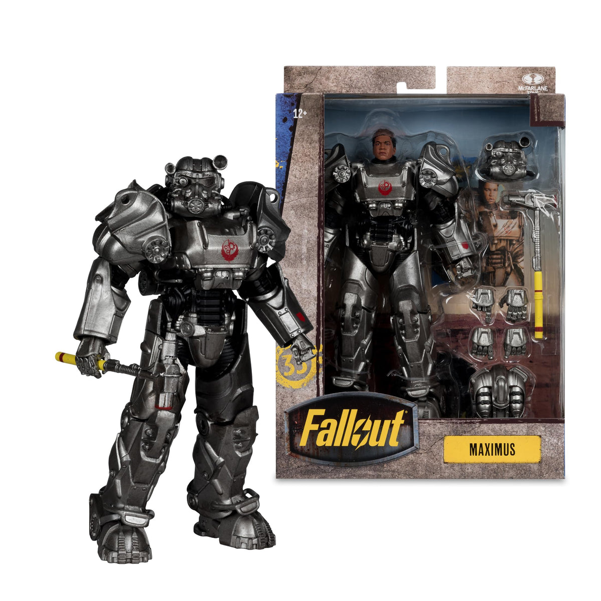McFarlane Fallout Maximus Super Sledge accessory for action scenes