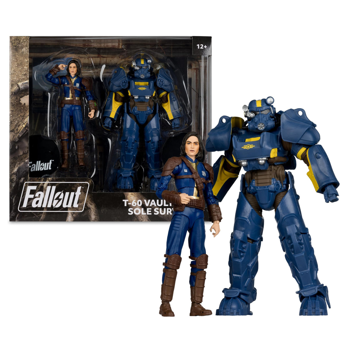 McFarlane Toys Fallout 4 display bases provide stable shelving presentations.