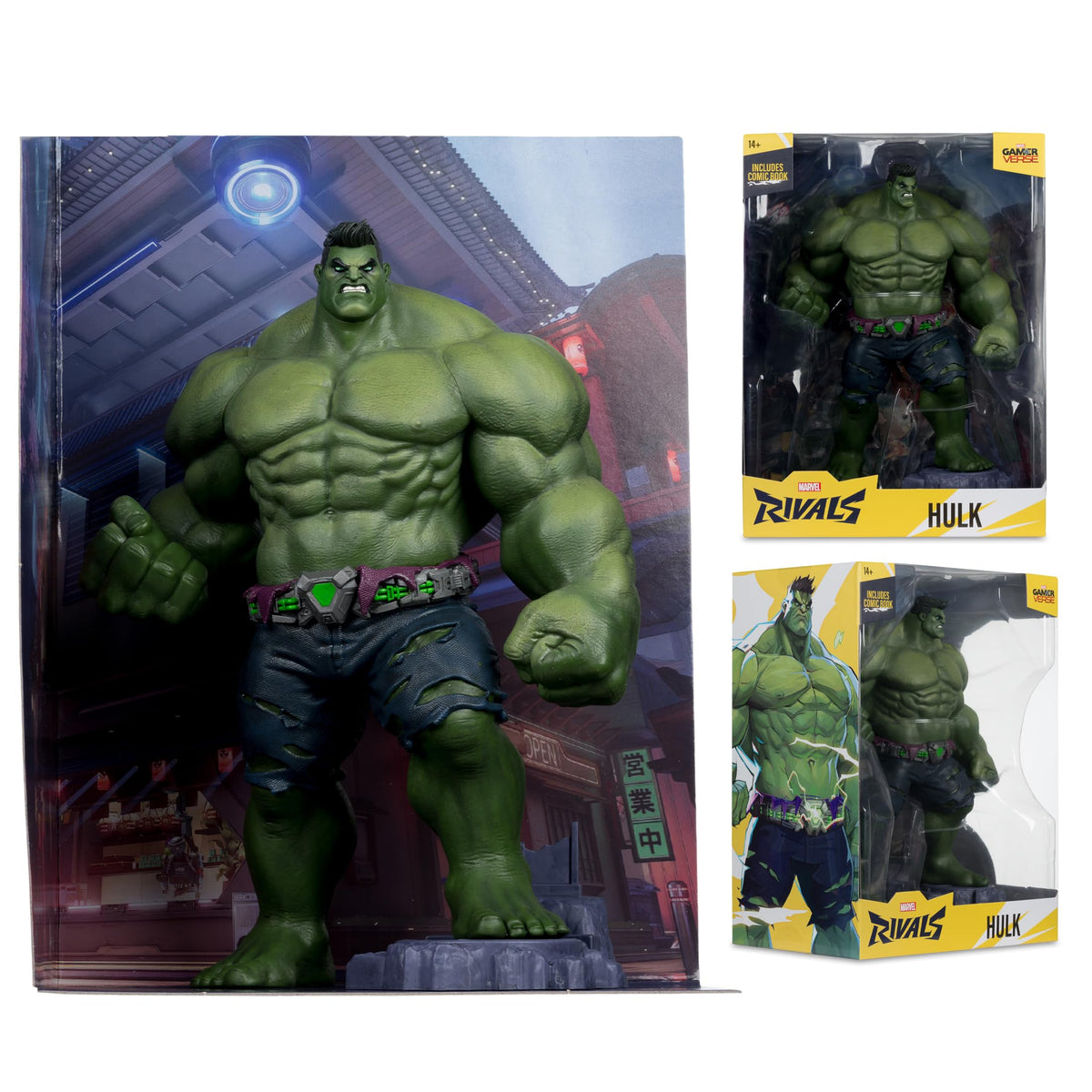 McFarlane Toys Marvel Rivals Hulk 10-7-inches-tall figure for eye-catching desktop display