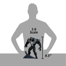 Venom stands 9.5 inches for balanced display by McFarlane Toys