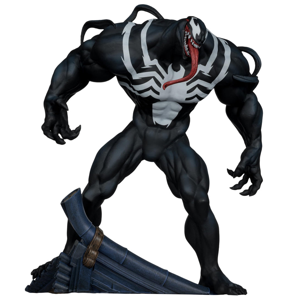 McFarlane Toys Venom figure with base, ideal for dramatic shelf display