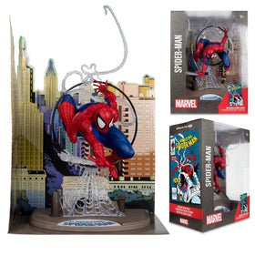 McFarlane Spider-Man 302 comic included complements the set for reading.
