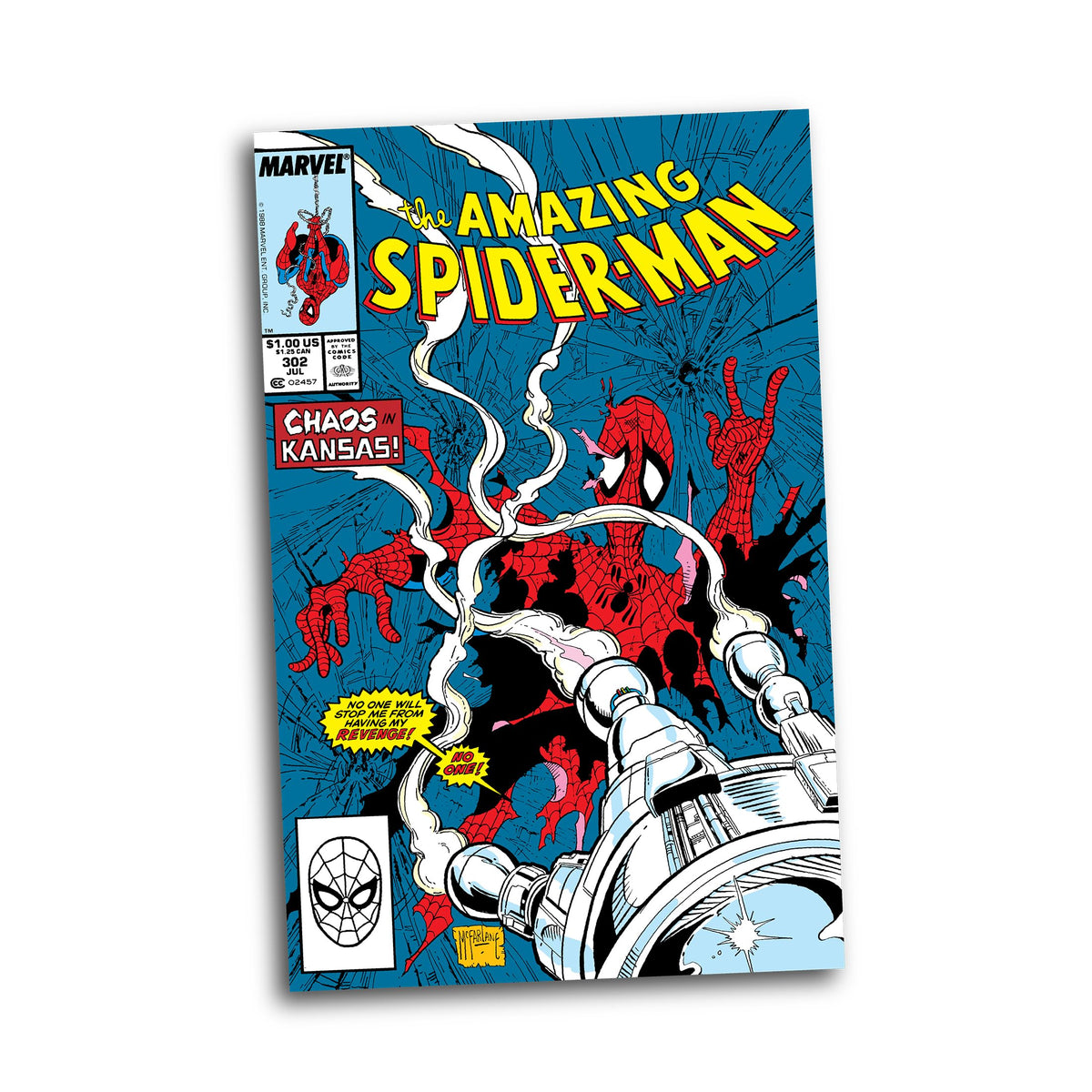 McFarlane Spider-Man environmental base adds dynamic posing options.