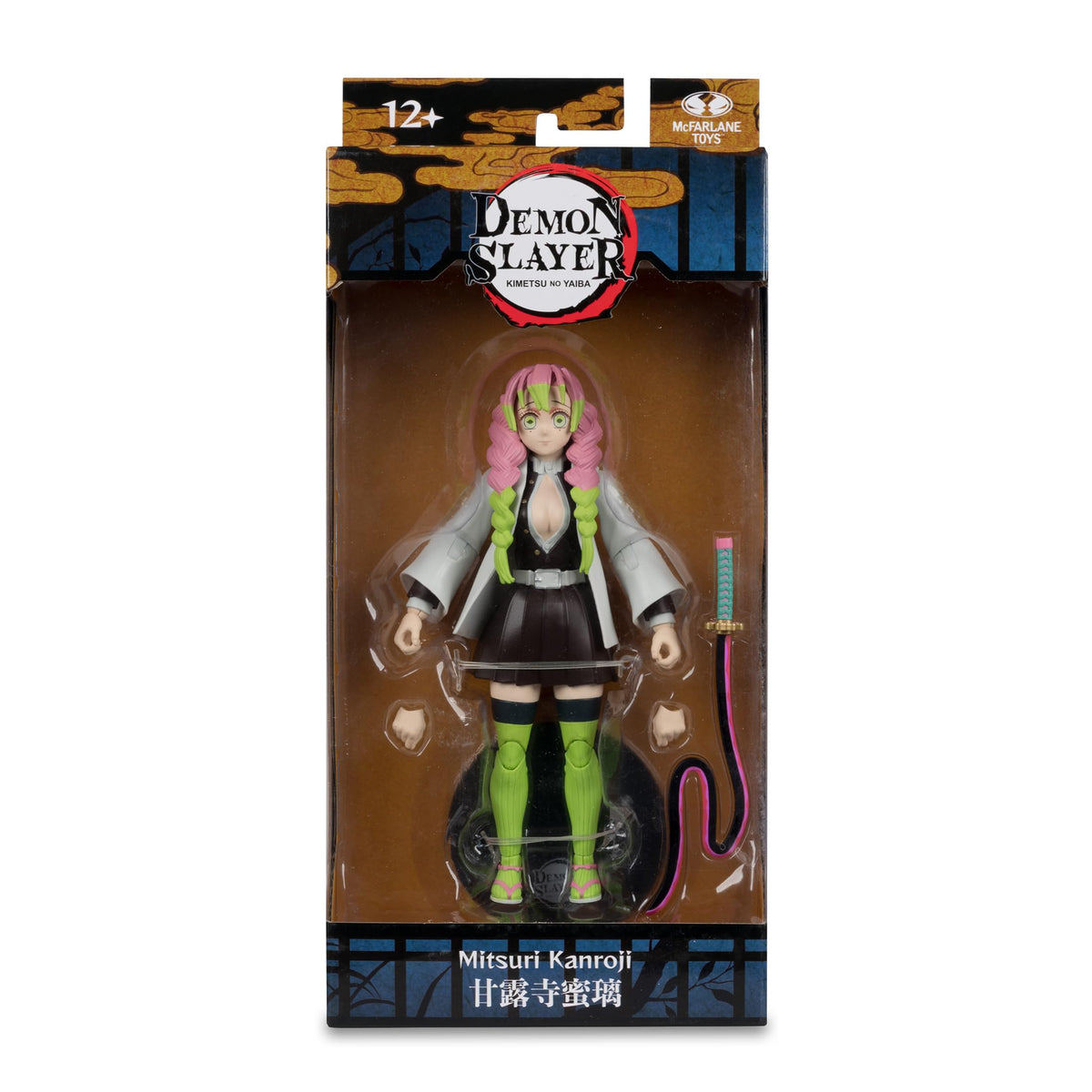 Window box packaging showcases Mitsuri Kanroji within a Demon Slayer display