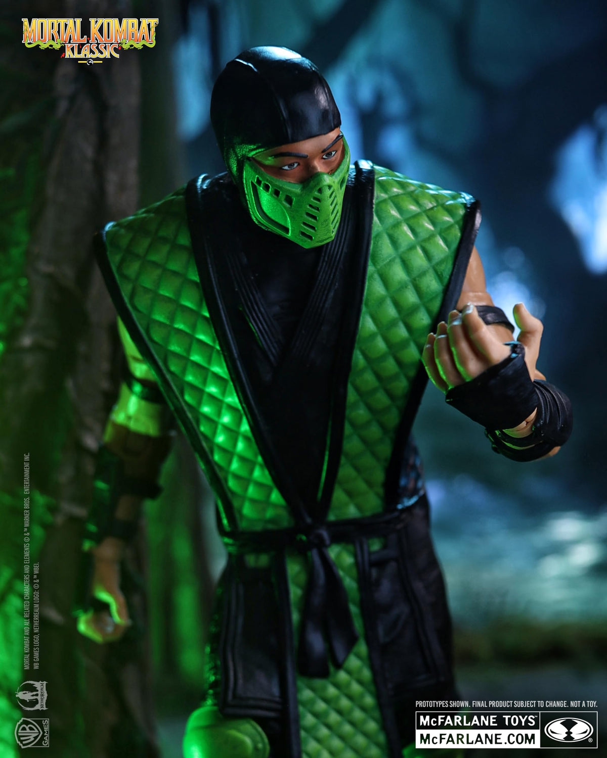 McFarlane Toys Reptile detailed paintwork for authentic Mortal Kombat nostalgia