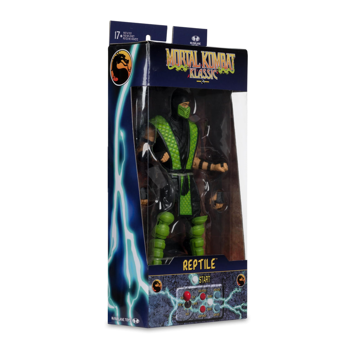 McFarlane Toys Reptile head close-up highlighting sculpt details