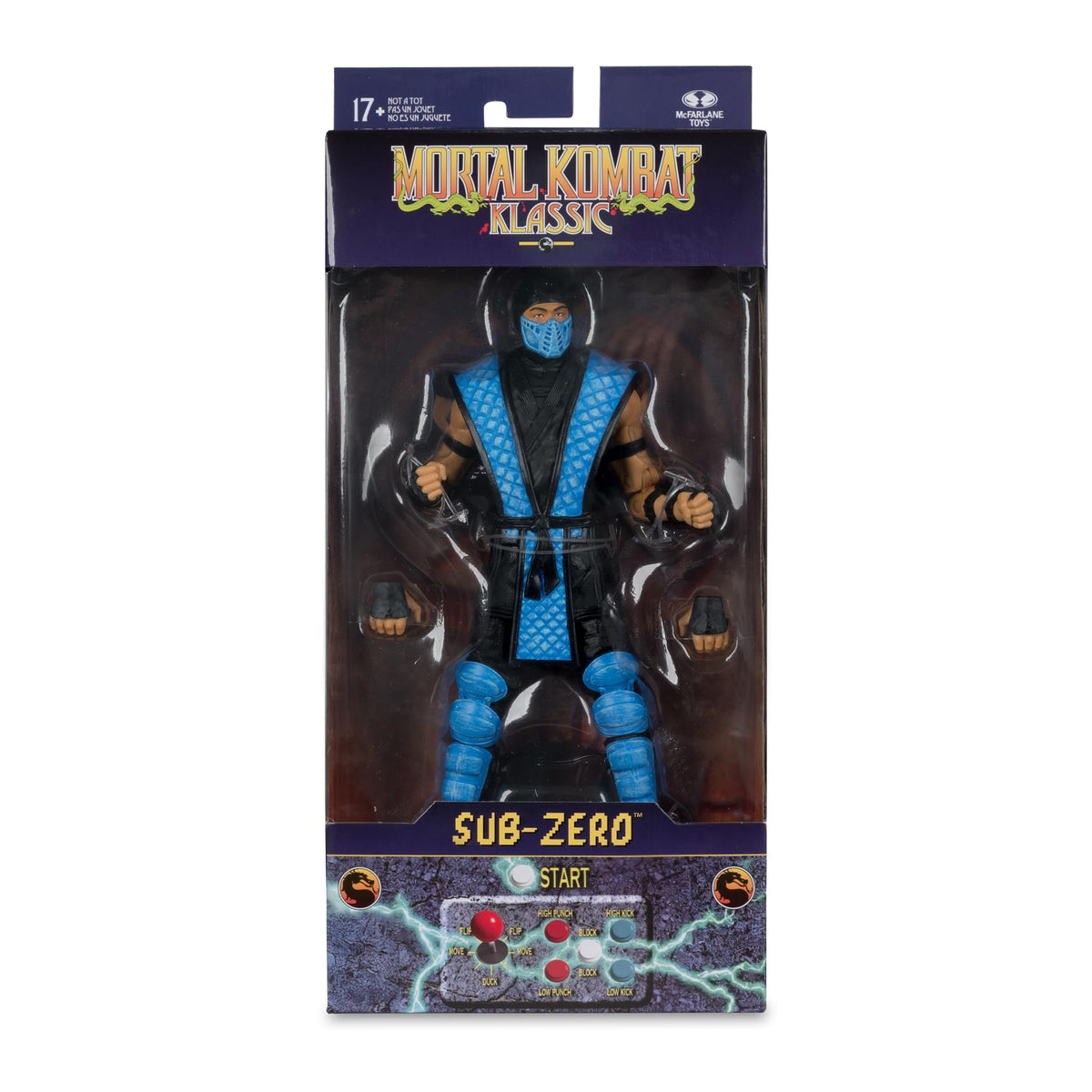 McFarlane Toys Sub-Zero comes with two extra hands for variety