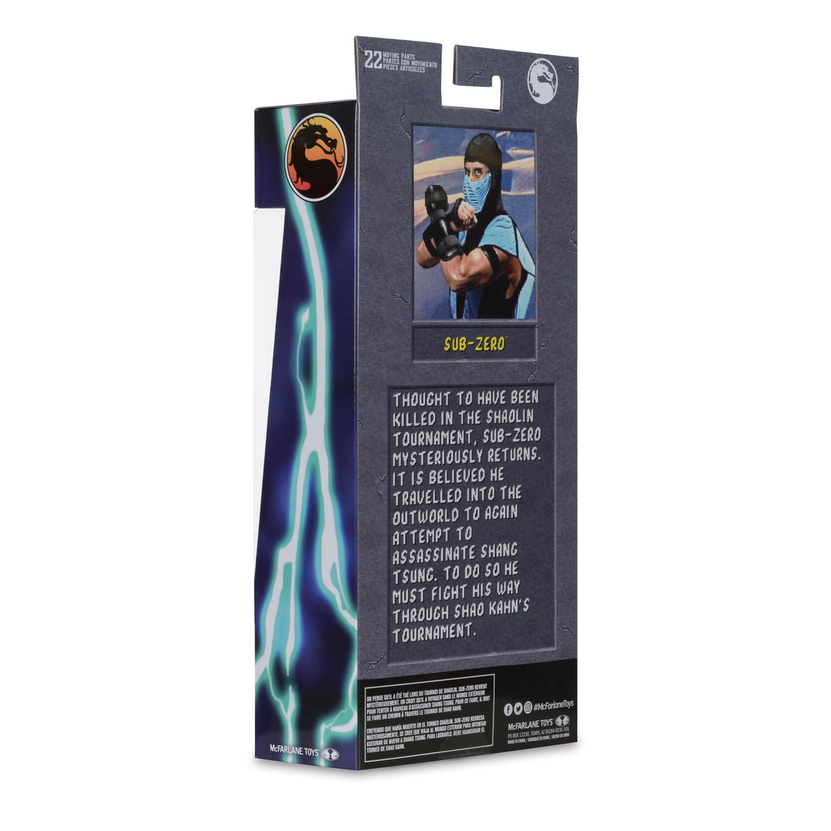 McFarlane Toys Sub-Zero window-box shows klassic packaging