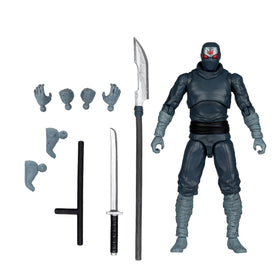 McFarlane Toys TMNT Foot Soldier 5in figure front view, highly poseable for dynamic display.
