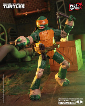 Michelangelo with nunchucks and accessory set for dynamic action poses