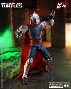 Shredder with exclusive Page Puncher Edition comic for collectible reading and display.