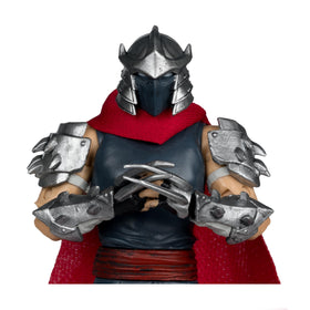 Soft goods cape adds lifelike silhouette for dramatic shelf setups.