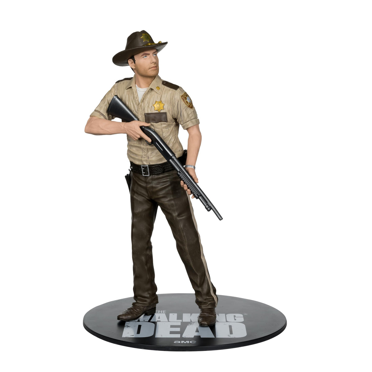 Display-ready Rick Grimes pose for scene-building with other figures