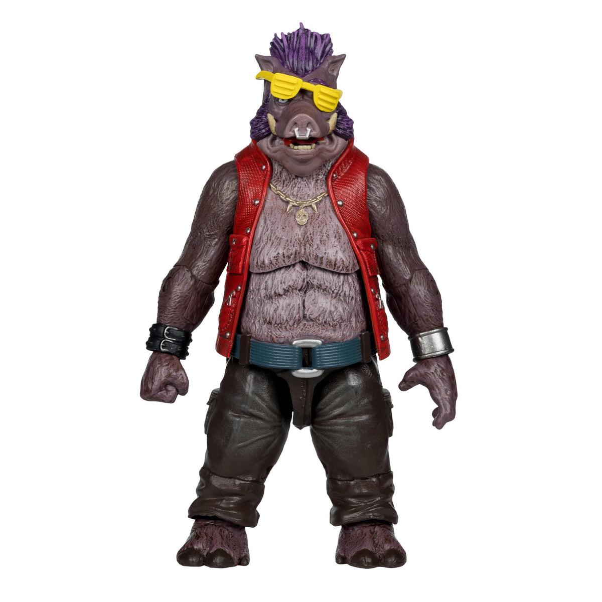 McFarlane Turtles Bebop weapon included for action setups.
