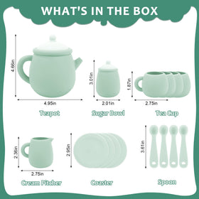 MCGMITT silicone sugar bowl with lid keeps pretend treats neatly organized