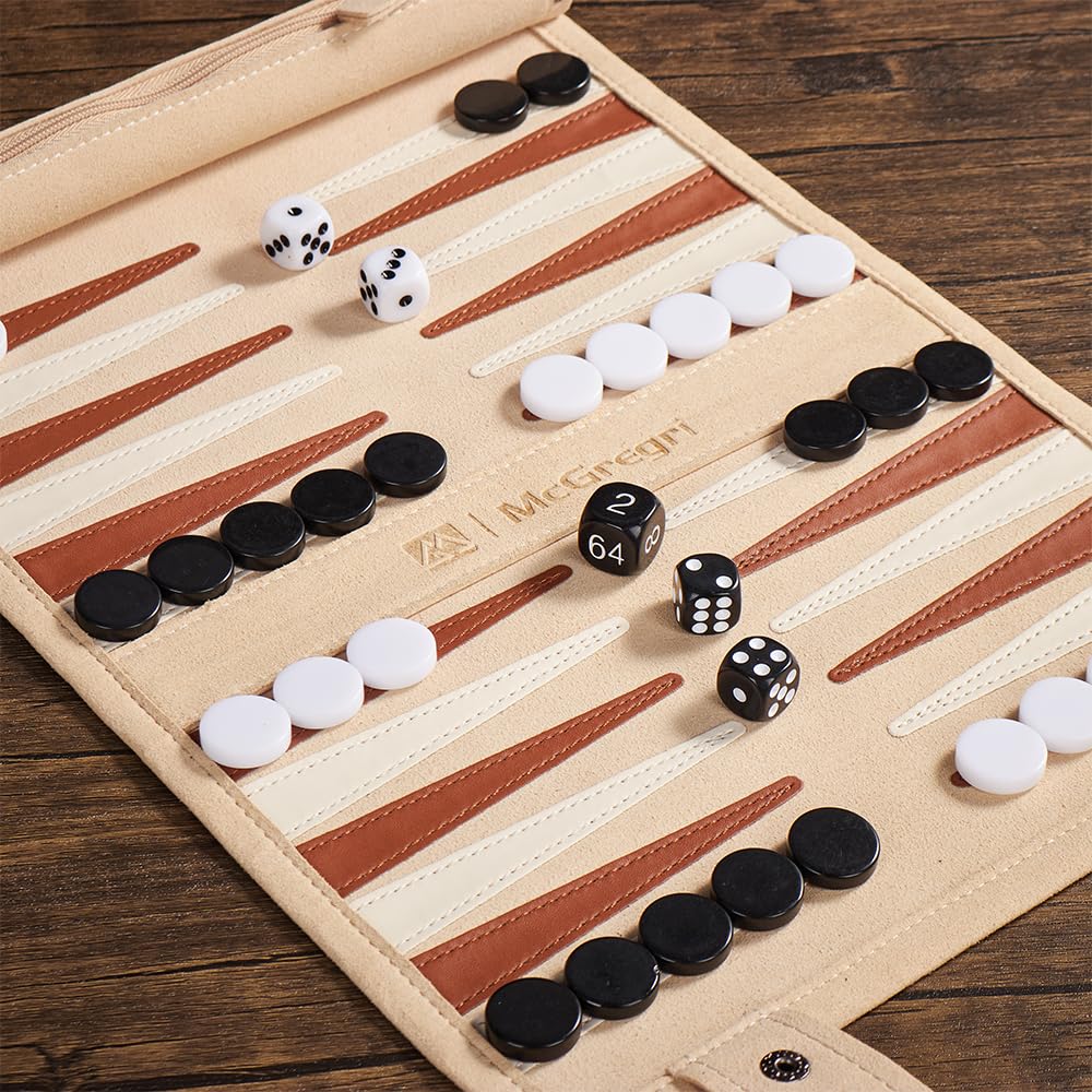 McGregri backgammon dice featuring premium feel for reliable rolls