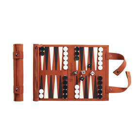 McGregor i backgammon roll-up board for travel, easy to carry.