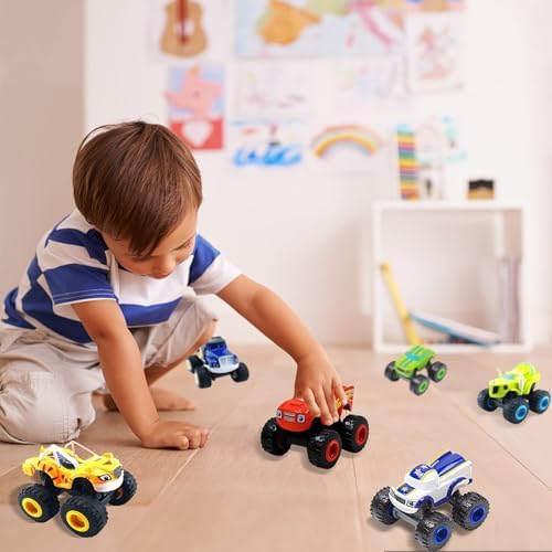 mcgskl child play different colors: six trucks ready for creative storytelling